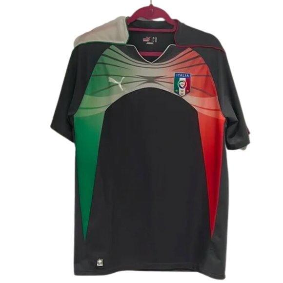 Puma Other - Puma Buffon #1 Italy Grey Goalkeeper Football Soccer Jersey